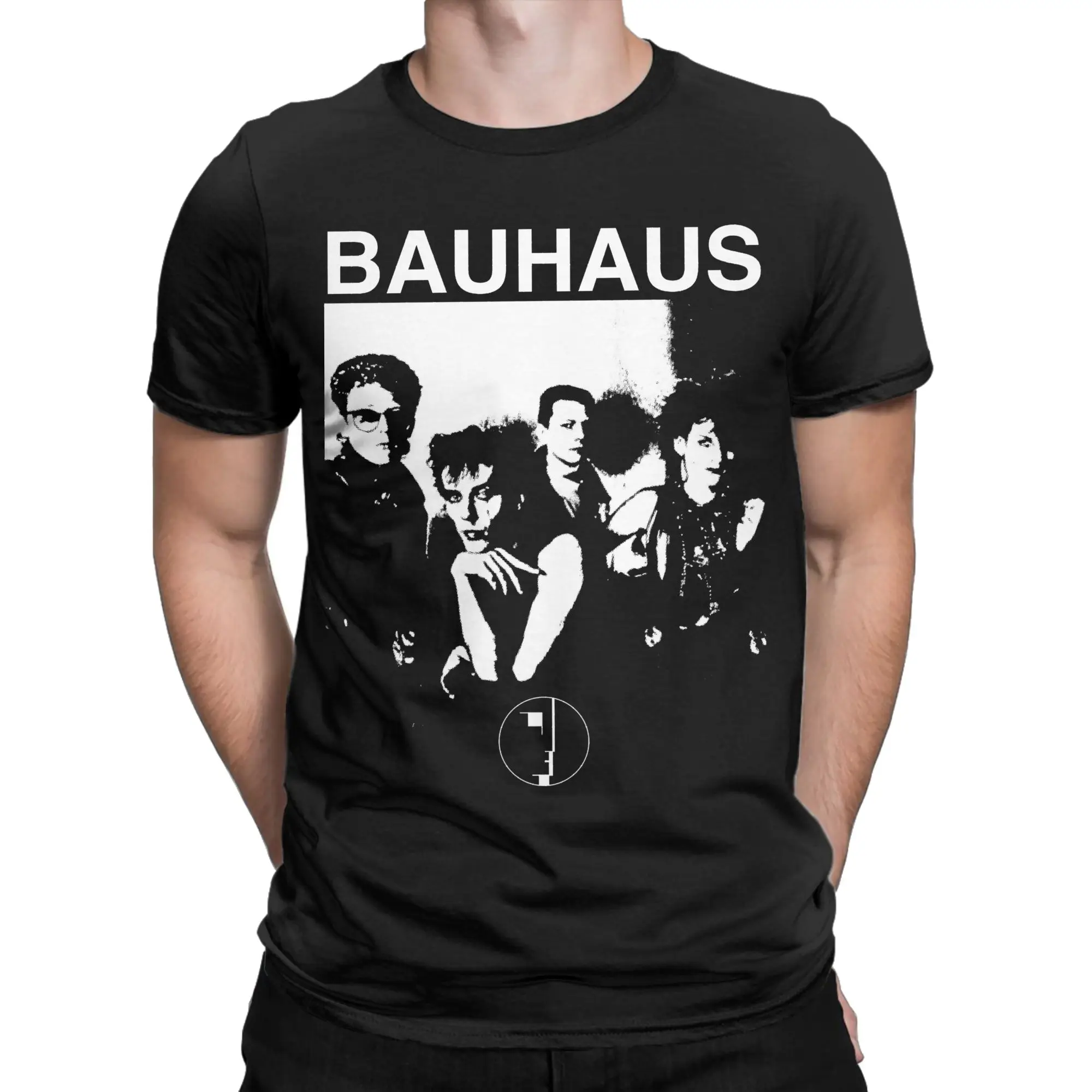 Men's T-Shirt Bauhaus 80s Goth Novelty Cotton Tee Shirt Short Sleeve  T Shirts O Neck Clothes Classic