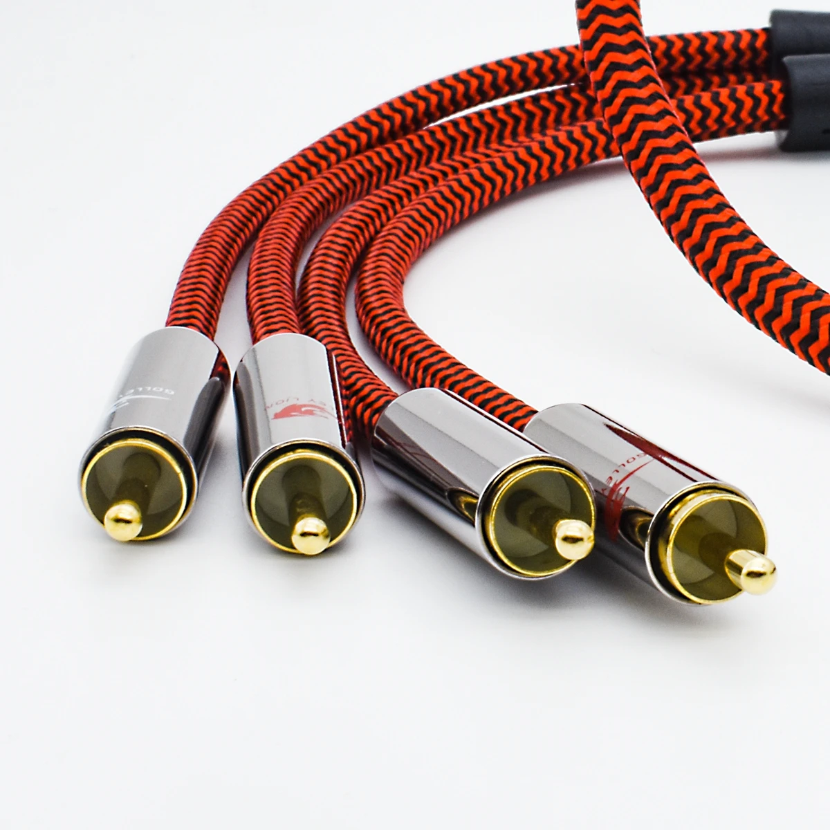 Primium Audio Cable Dual RCA to Dual RCA for AMP Subwoofer Speaker Car DVD 2 RCA Male to Male Shielding Cable 1M 2M 3M 5M 8M 10M