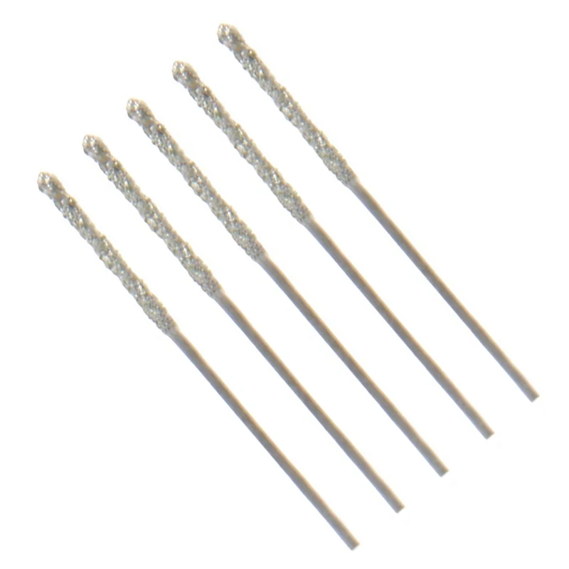 20Pcs 0.8Mm Diamond Coated Tipped Tip Twist Drill Bit For Glass Jewelry Stone Tile