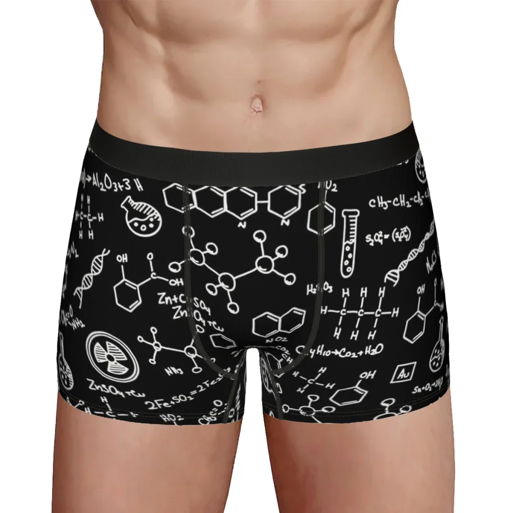 Science Chemistry Pattern Chemistry Pattern Underpants Breathbale Panties Male Underwear Ventilate Shorts Boxer Briefs