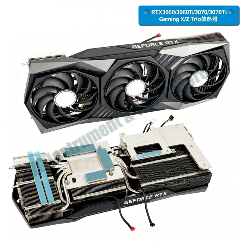 Original Neuer Grafikkarten-Kühlkörper für RTX3060 RTX3060Ti RT3070, Passend für MSI RTX 3060 3070 3080 3090Ti Videokarten-Kühlkörper – Detail 2