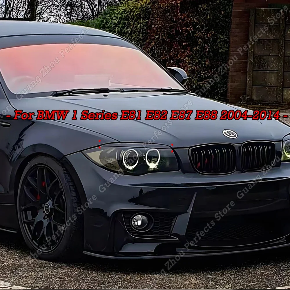 Für BMW 1er E81 E82 E87 E88 2004-2014 Auto Frontscheinwerfer Augenbrauen Augenlider Trim Lampe Aufkleber Abdeckung körper Kits Zubehör