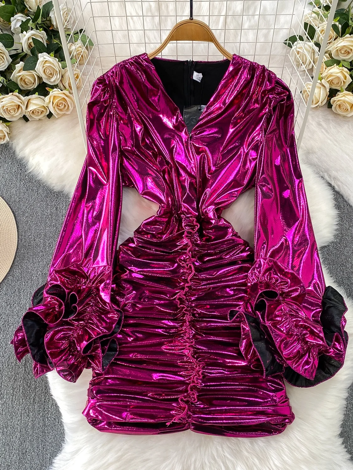 مثير الخامس ن مطوي سليم صالح Bodycon الدكتور مع الدانتيل Sves عالية الخصر ألف خط تنورة طويلة Sve العلوي الدكتور للشابات