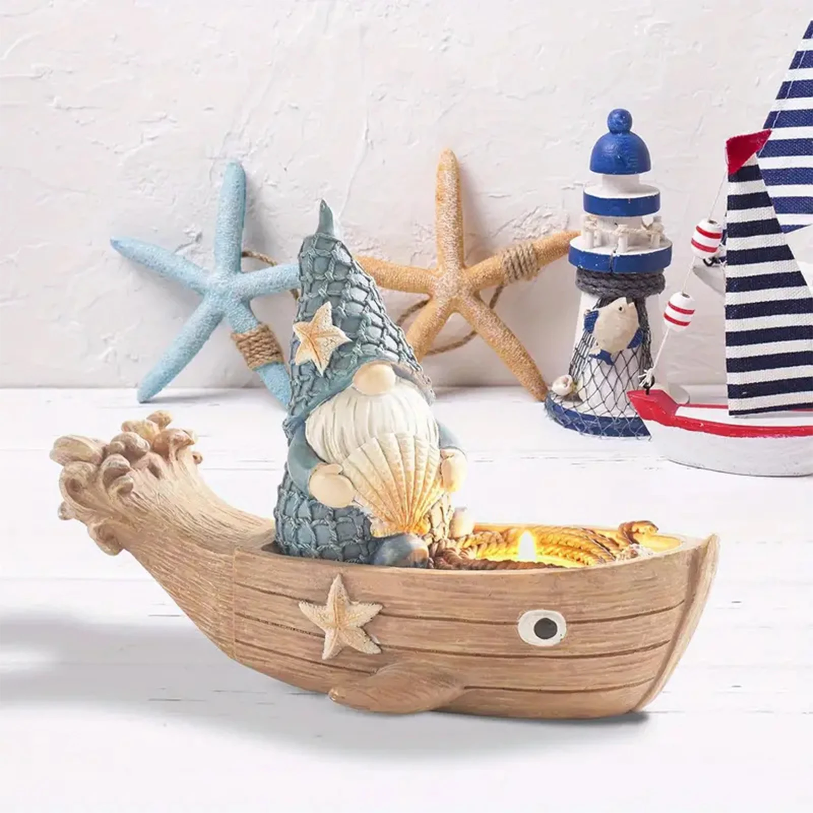 

Resin Gnomes Desk Decoration Portable and Lightweight Home Party Figurine for Patio and Yard Lawn Porch Decor
