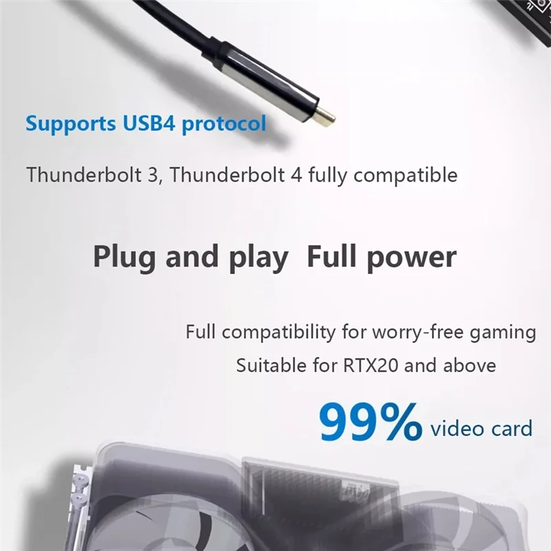 

L53A-UT3G V1.6 For NUC ITX STX Notebook PC Graphics Card External USB 4.0 To Pcie X16 EGPU Adapter