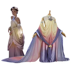 Padme Queen Amidala Cosplay Costume Naberrie Lake Dress Adult Long Dress Halloween Party Ourfits