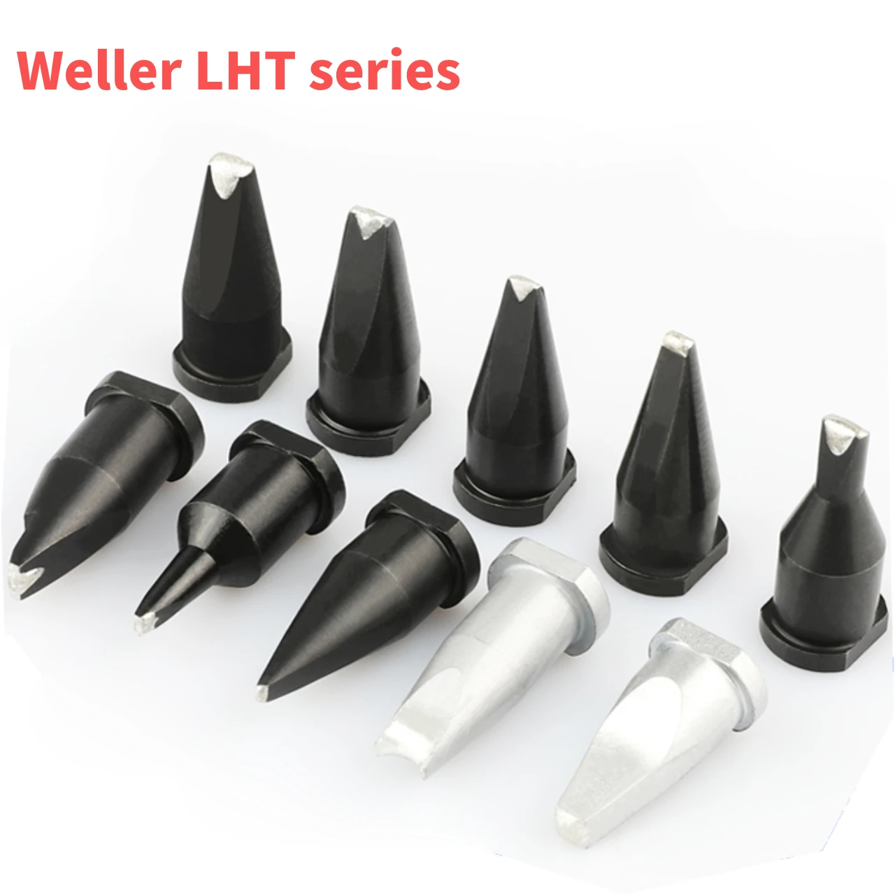 Weller 1PCS LHT Series 14D/20D/24D/ 16DV1/20DV1 Pure Copper Tin Soldering Iron Tip Lead-Free Electric Welding Heated Tip Head