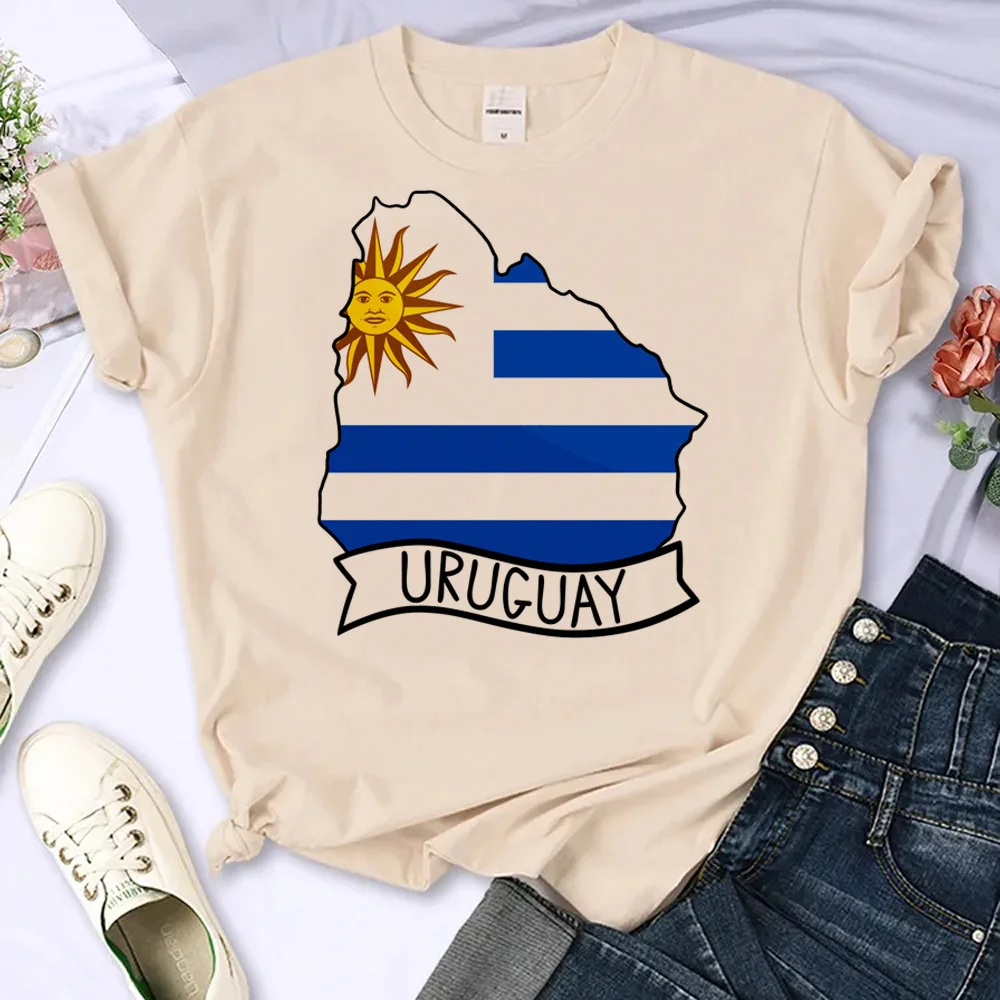 uruguay tshirt women manga t shirt female y2k graphic clothing