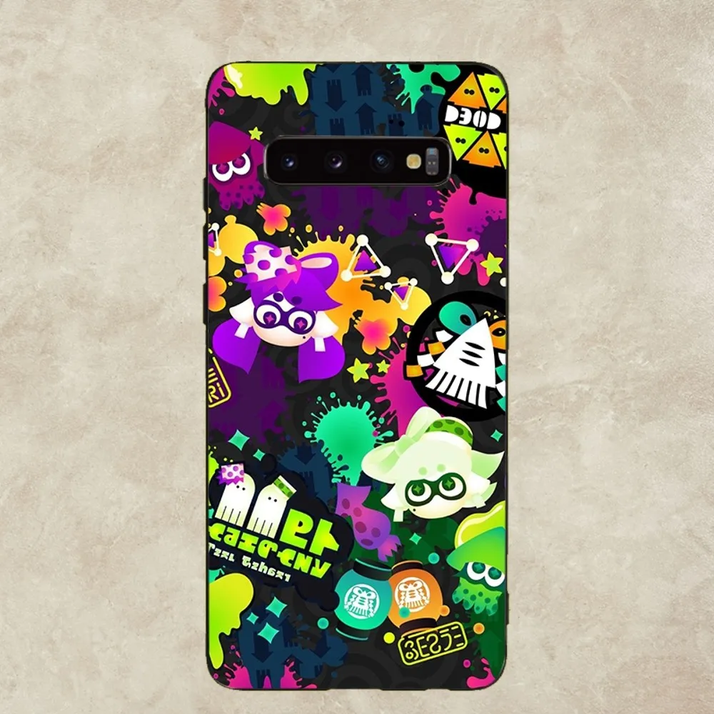 G-Game S-Splatoon-n Phone Case For Samsung Galaxy A52 A12 A51 S21 Edge S22ULTRA S23 S20LITE Plus Ultra Black Cover