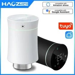 Tuya Smart ZigBee Radiator Actuator TRV Programmable Thermostatic Radiator Valve Temperature Controller Support Alexa