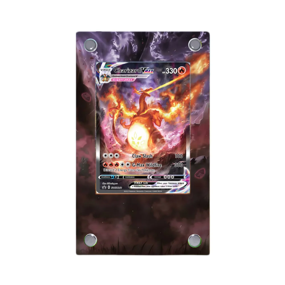 Umbreon charizard raikou pokemon acrílico estendido pintura preso tijolo anime clássicos jogo coleção cartão expositor presente