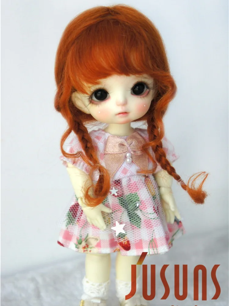 D2033B All Sizes Fashion Briads BJD Mohair Wig Two Styles For Tiny Lati OB11 YOSD MSD SD Hair Wholesale Doll Accessories