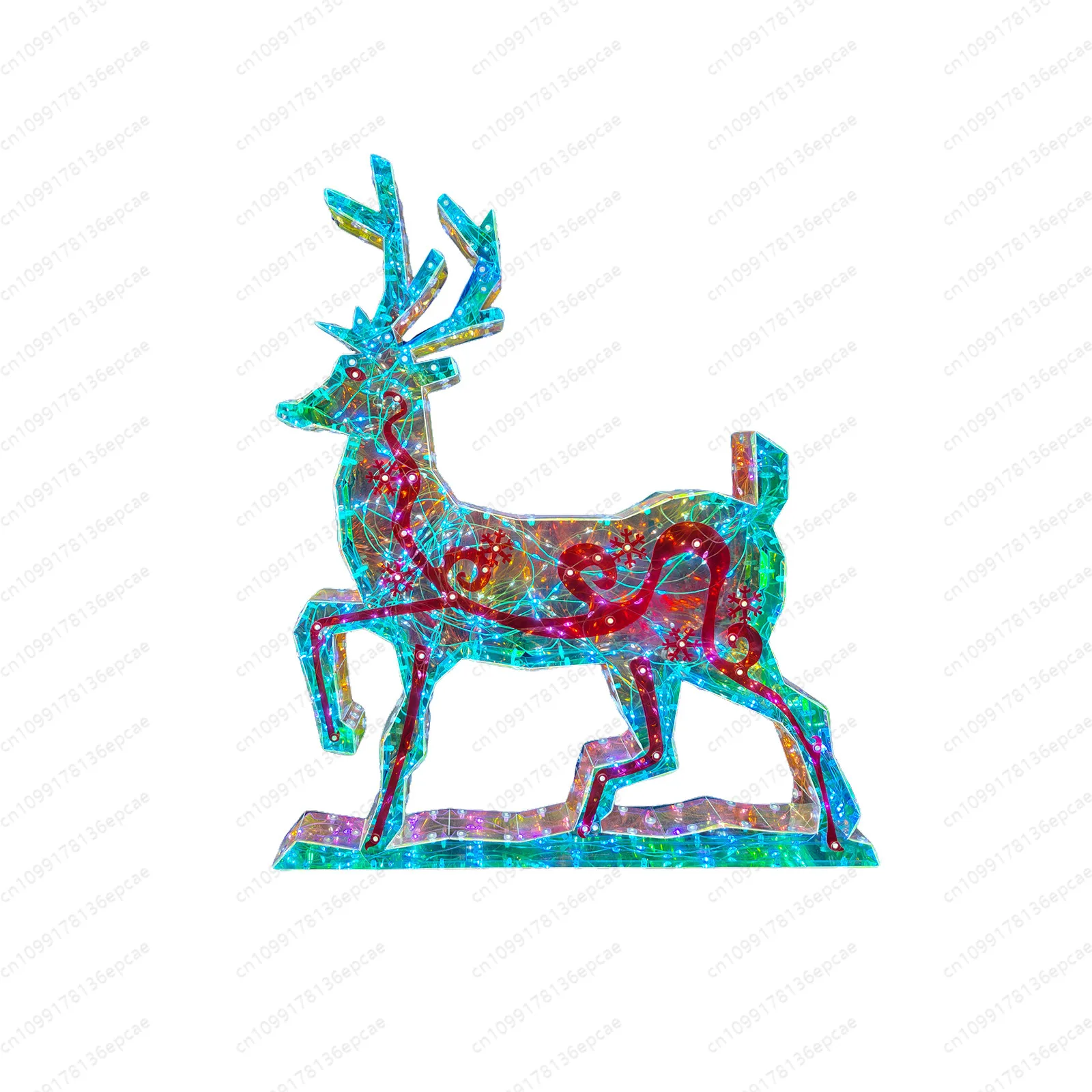 Multiple Colors Luminous Glowing Led Deer Multi-function LED Indoor Plastic Christmas Outdoor Decorative Deer