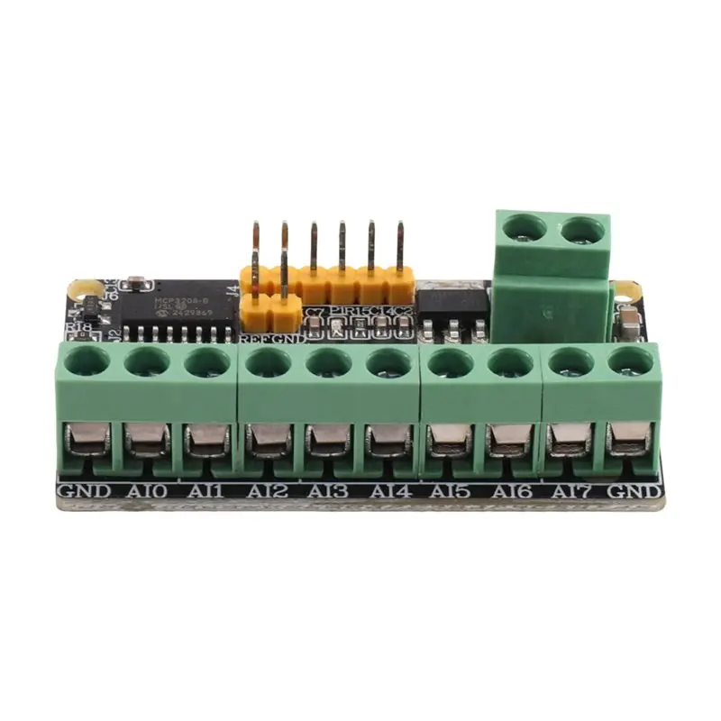 AAAN-SPI Interface For Arduino PLC 8-Channel 12-Bit ADC Module MCP3208 4-20Ma Current Input Acquisition