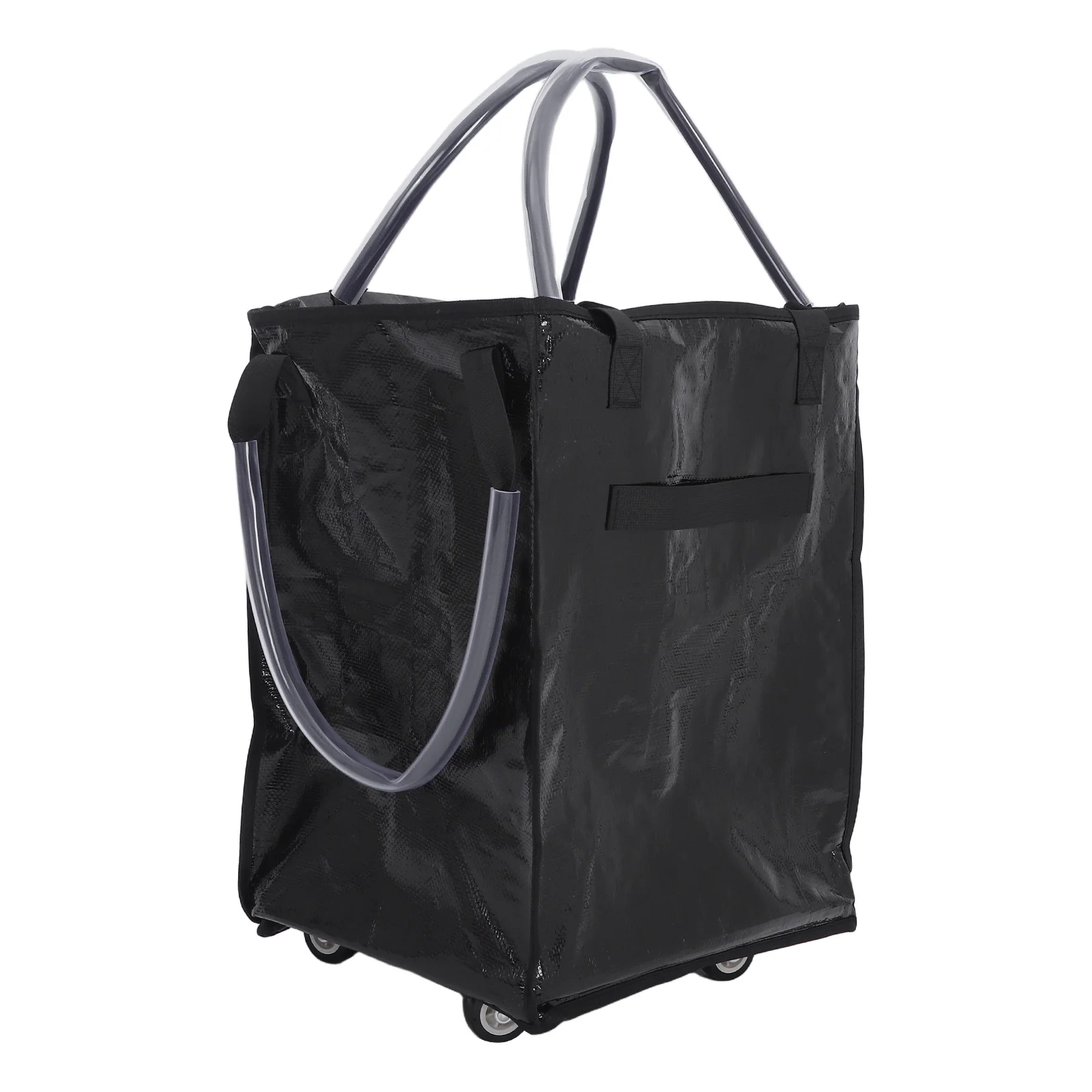 

Foldable Grocery Rolling Cart Large Capacity 66 Lbs Portable Shopping Tote Bag Small Wheels Reusable Waterproof for Market