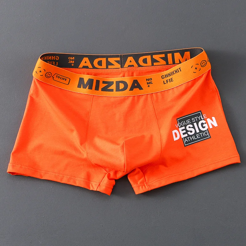 Shorts boxer de algodão confortável para homens, roupa interior respirável, calcinha adolescente, calça boxer, cueca, bolsa convexa, bottoms da moda, verão