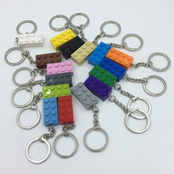 DIY Building Blocks Key Chain Hanging Ring Bricks Accessories Key Chain Creative Brick Kits Compatible All Brands Toys 3001 3795