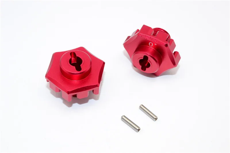 GPM ALUMINIUM WHEEL HEX CLAW (0MM) - 2PCS FOR TRAXXAS XO-01