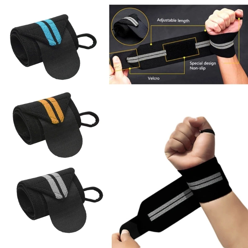 Wrist Wrap Weight Lifting Gym Powerlifting Training Fitness Padded Thumb Brace Strap Power Hand Support Wristband