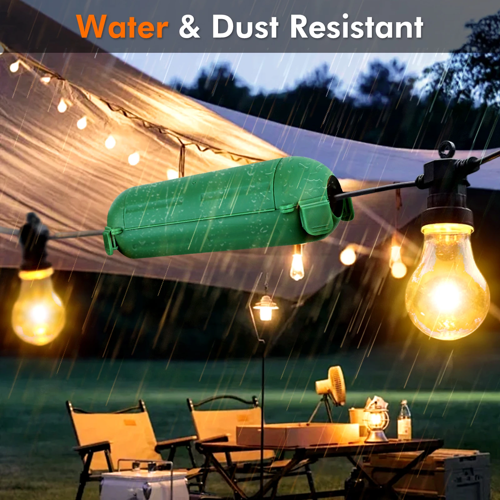 

Защитная крышка для уличных розеток 18x5.7x5.7см, IPX4, легкая, с отверстиями для бокового крепления, для садовых инструментов, прудов, кондиционеров