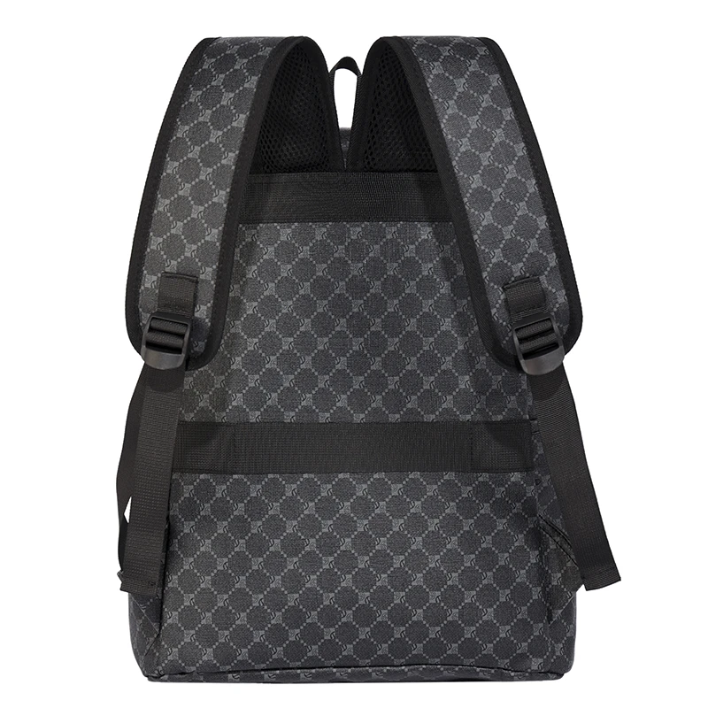 منقوشة طباعة حقيبة الظهر الرجال الفاخرة الأزهار بولي Leather جلد الرجال حقائب الظهر سعة كبيرة حقائب الكمبيوتر المحمول موضة حقيبة السفر في الهواء الطلق #6