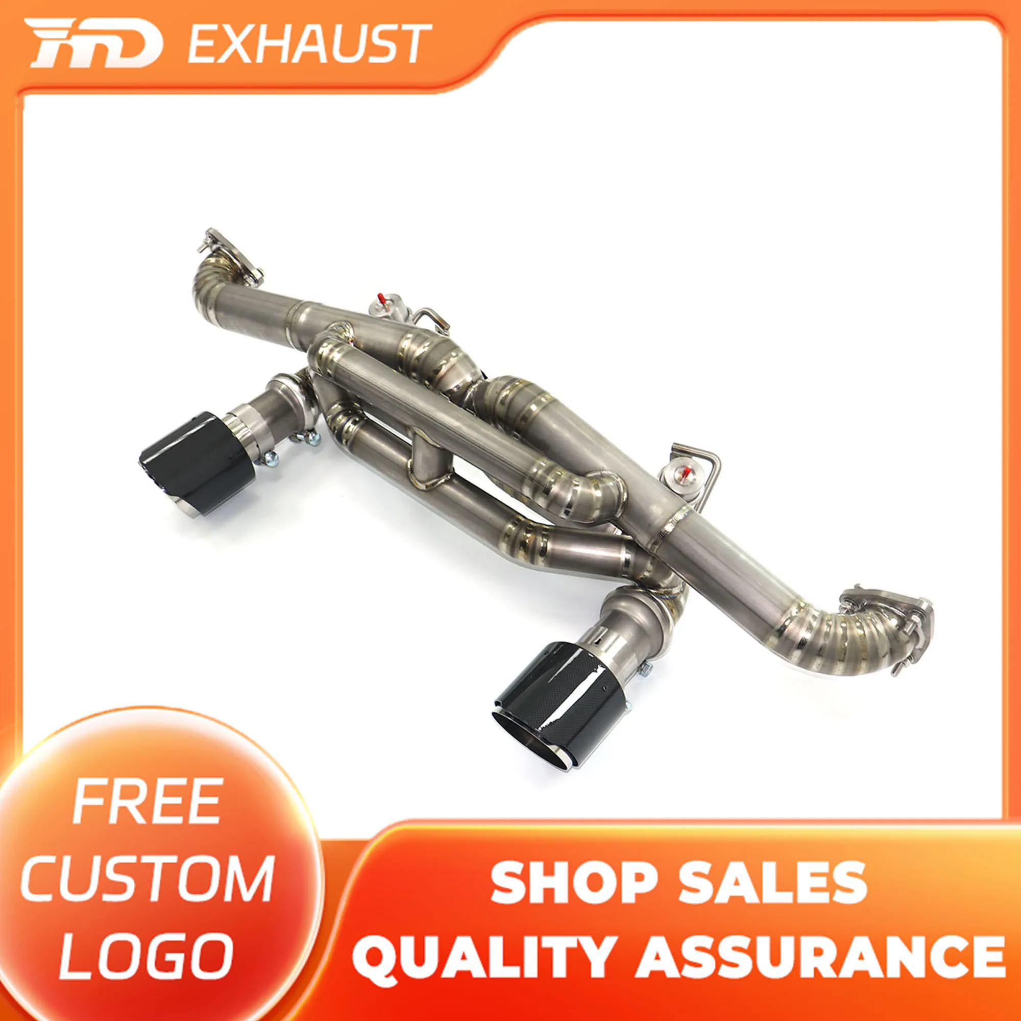 

HMD Exclusive Customization For Porsche 718 GT4 RS 4.0L Titanium Alloy Catback Exhaust With Vacuum Valve Without Muffler