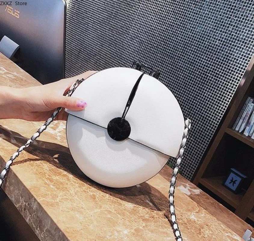 

New Fashion Brand Women Chain Bag Lady Messenger Bag Small Round Bag Spring Summer Cute Mini Shoulder Crosssbody Bags