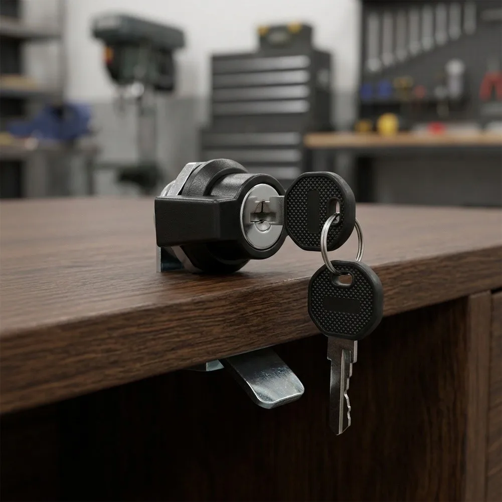 Zinc Alloy Cam Lock Set with Carbon Steel Cam Mechanism for Reliable Performance in Commercial and Industrial Sites