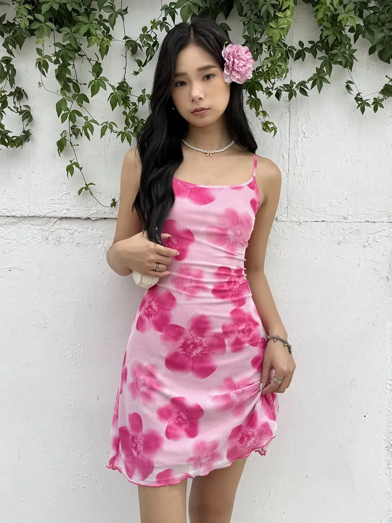 

Женское повседневное мини-платье без рукавов с цветочным принтом