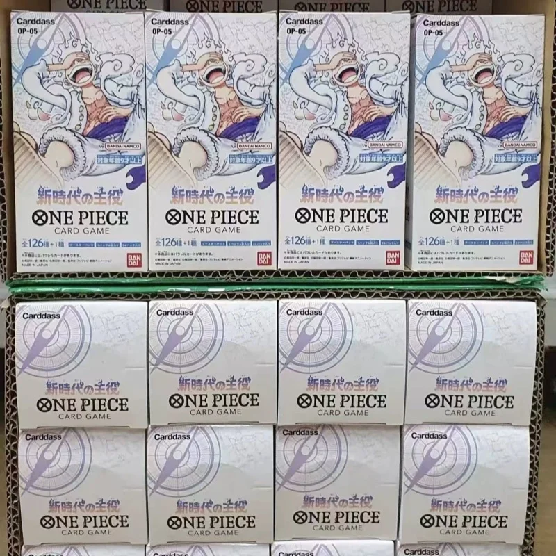 Caja de Sobres Japonesa de Bandai One Piece Tcg Op01,Op02,Op03,Op04,Op05, Colección El Protagonista de la Nueva Era, Tarjetas de Regalo