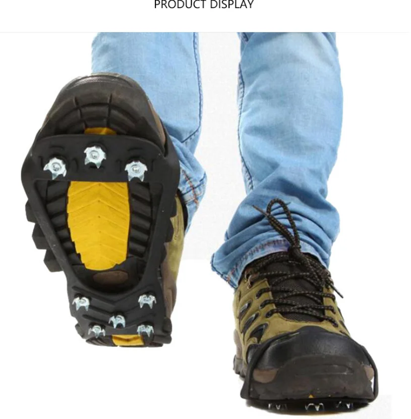 

Накладки на обувь для активного отдыха, противоскользящие, для снега и льда, шипы для альпинизма, нескользящая обувь для горного туризма