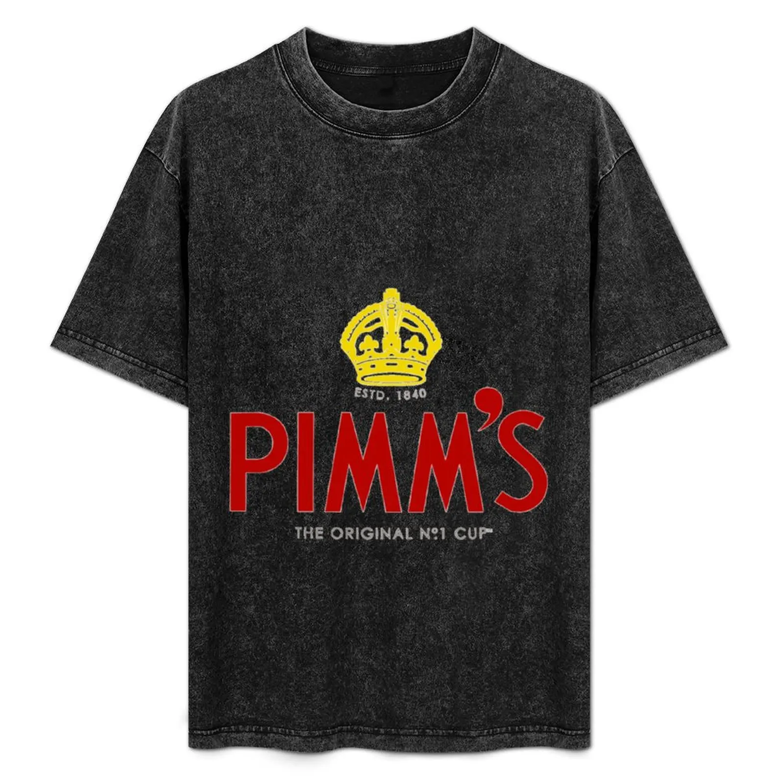 Camiseta Clásica Retro Original-Pimms-Logos, Camiseta Informal con Estampado Gráfico para Uso Diario