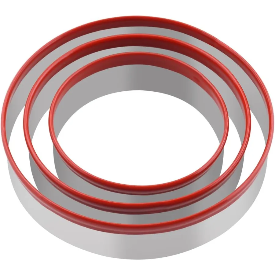 

3 шт. круглые фрезы Ce 4,5 "3,8" 3 "круглая форма для печенья, большие фрезы Ce, маленькая резак для торта, тестореза, дизайн que с защитой