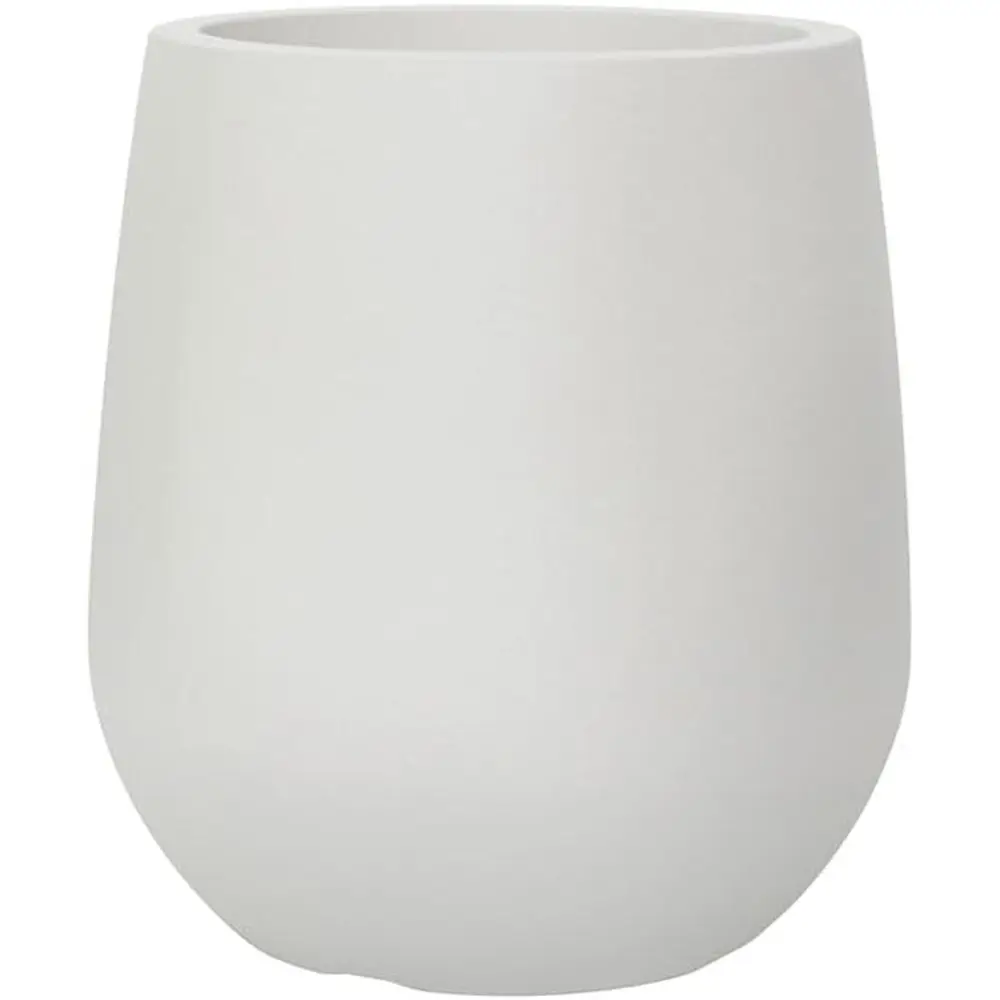 

11.8 Inch Tall Plastic Planters for Outdoor and Indoor Plants, Round Tapered Pots with Drainage and Plug, Chalk Beige