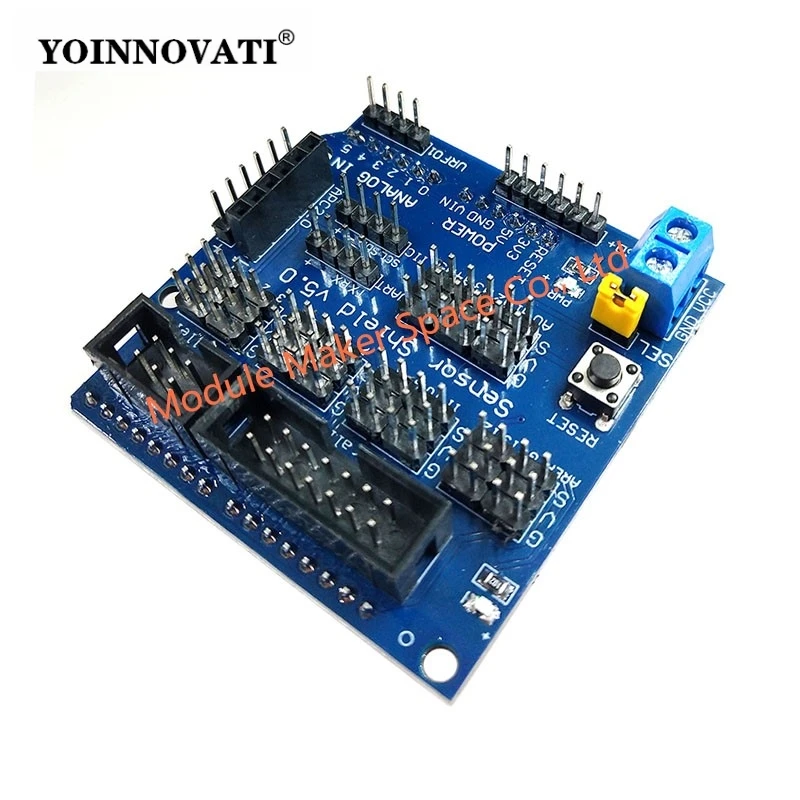 Sensor Shield V5.0 Sensor Expansion Board for UNO MEGA R3 V5 for Arduino Electronic Building Blocks of Robot Parts