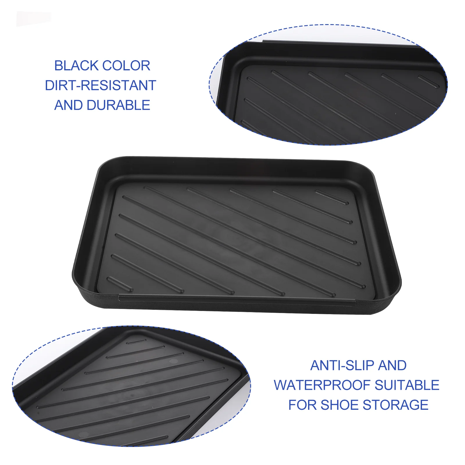 Rubber Mat Insole Plastic Shoe Tray Food All Weather Boot Pp Clean Shoes Versatile Storage