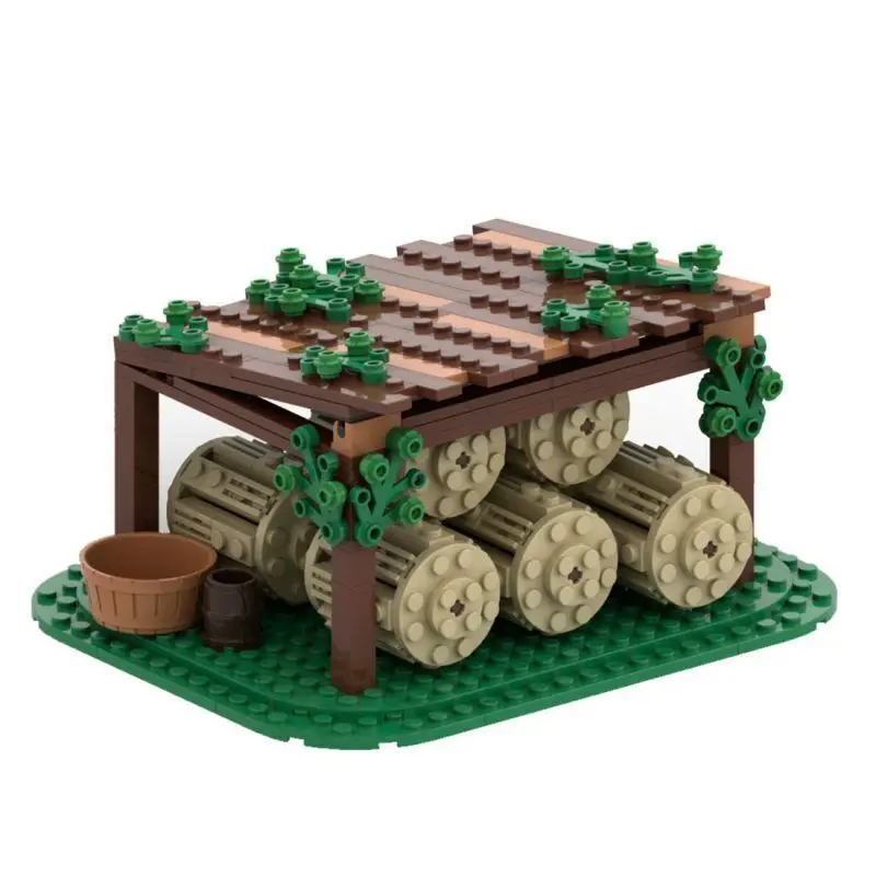 

Custom MOC-109506 Medieval Straw Bale 684 Parts Toys Gift for Christmas