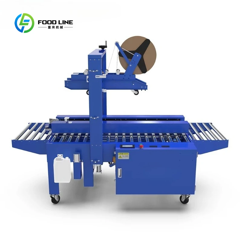 

Customized Electric Driven Semi-Automatic Wet Kraft Paper Case Sealer Gluing and Closing Tape Packing Machine for Carton Boxes