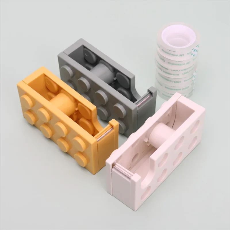 Taglierina per nastro di carta creativa per ufficio a forma di blocco di cancelleria supporto per nastro adesivo Dispenser Washi Tape Storage strumenti per ufficio