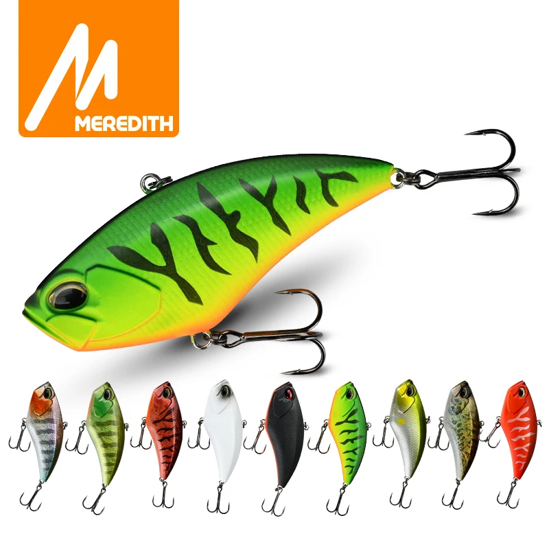 MEREDITH Apex Vibe F85mm 24g Wobblers Fishing Tackle Fishing Lures Vibration Bait for Full Depth Artificial Accessories