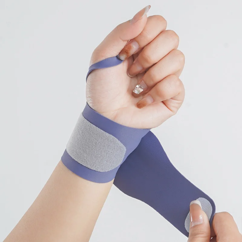 Ultra-thin Wrist Guard Lightweight Breathable Nylon Sports Wristband Adjustable Wrist Support for Basketball Tennis Badminton
