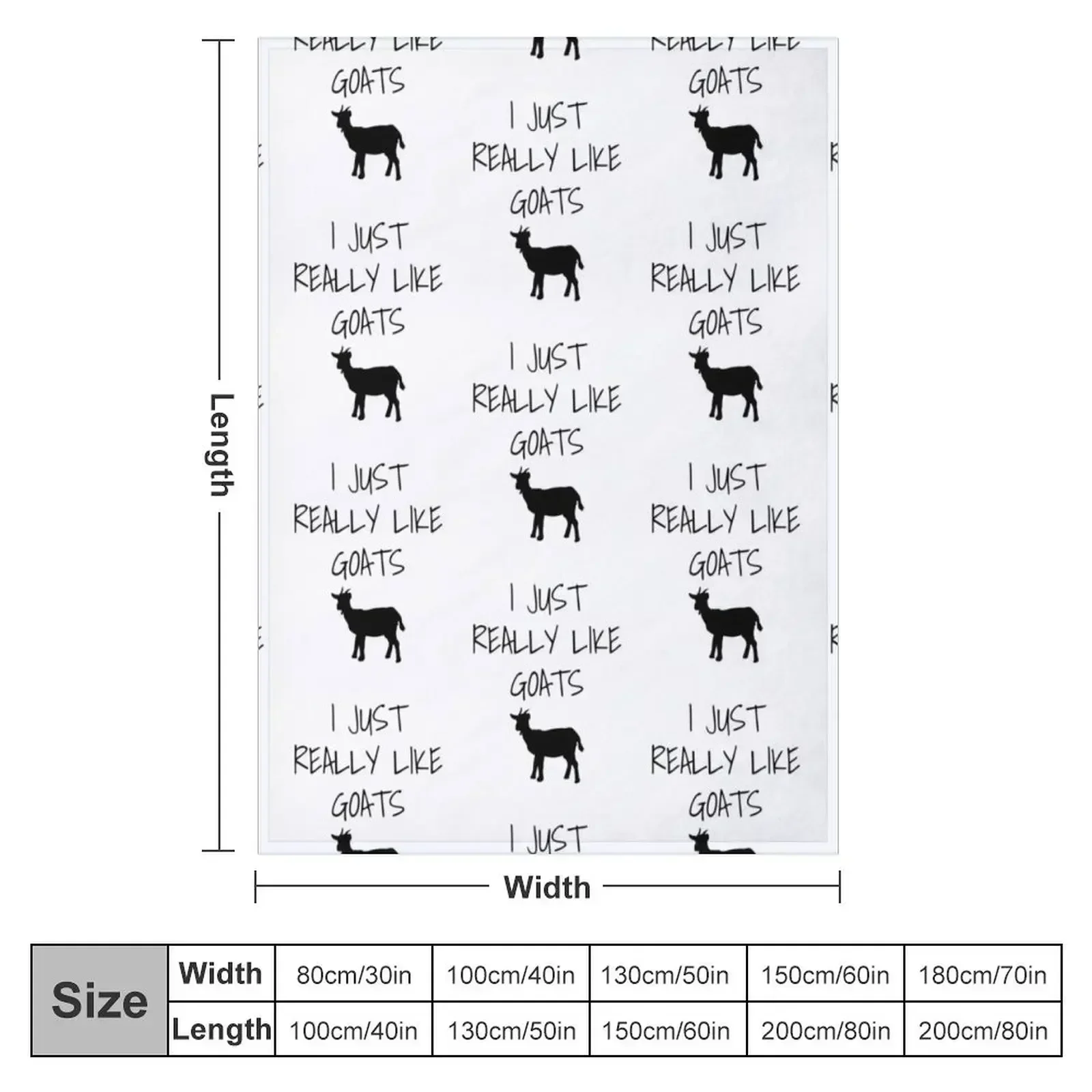 I Just Really Like Goats - Funny goat gift Throw Blanket Loose christmas gifts Stuffeds Plaid on the sofa Blankets