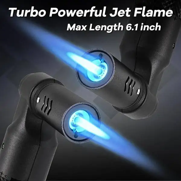 Honest Windproof Kitchen Cooking Spray Gun Torch Blue Flame Jet Gas Lighter Turbine Jewelry Welding Cigar Metal Lighter - Image 4