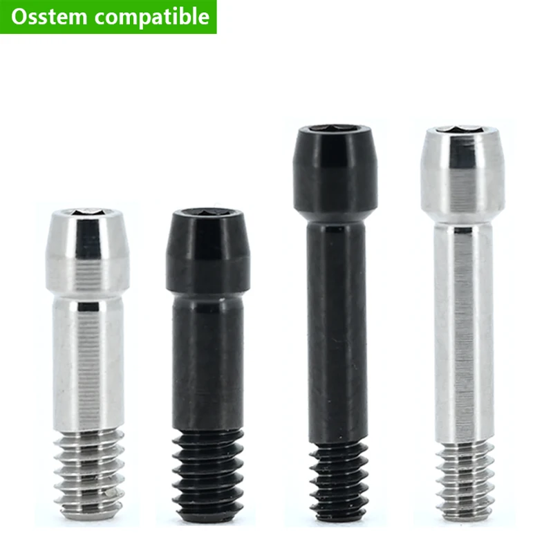 Dental Accessories for OEM ODM Premium Ti Abutment Screws for Osstem Dental Implant Regular & Mini Size Titanium Screw