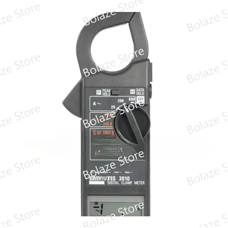 TES-3010 AC Ammeter Digital Display Clamp Meter Reading/Peak Lock Handheld Portable