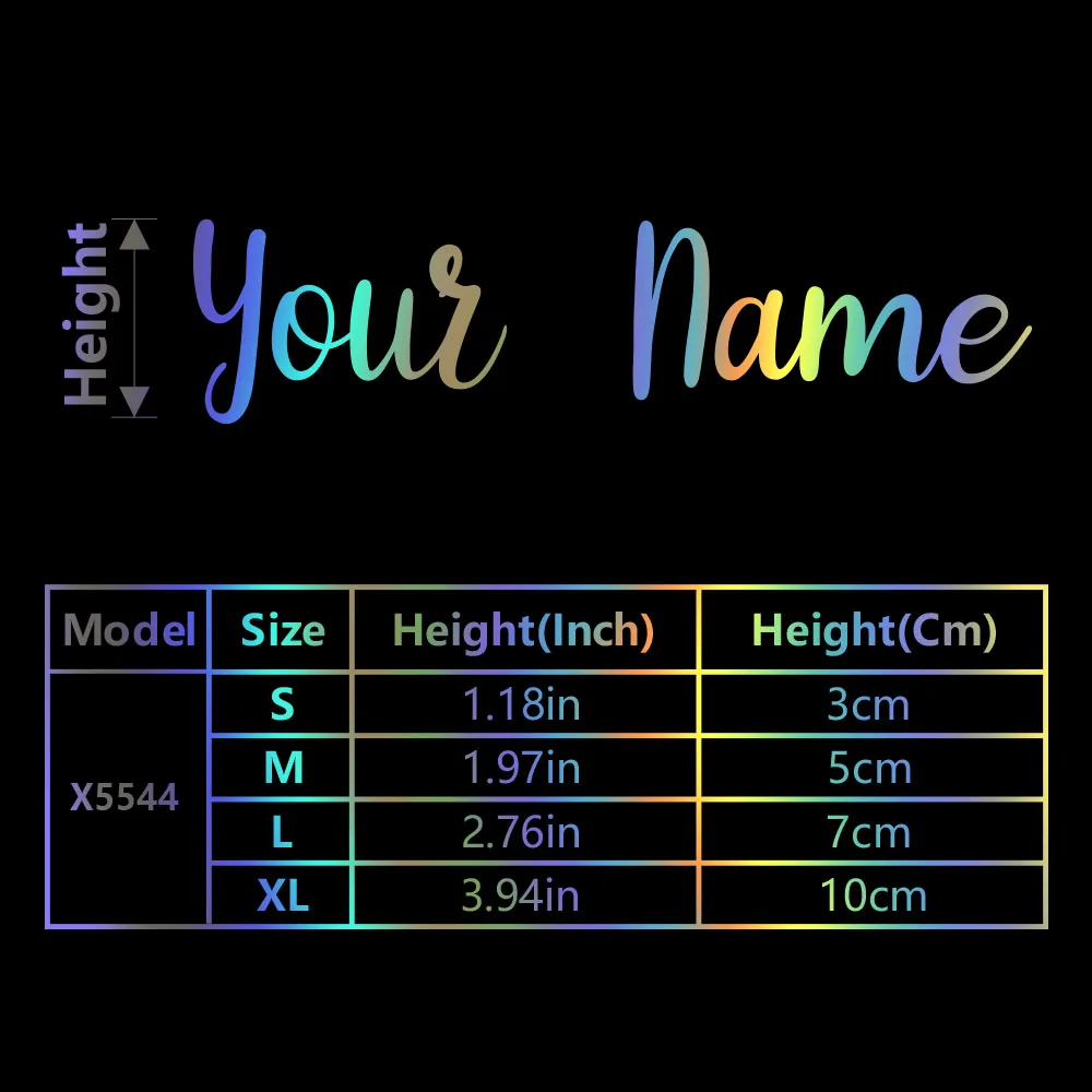 1PC Customizable Name Removable Sticker For Home Decor Personalized Name Vinyl Decal Bottle Decor Self Adhesive Stickers