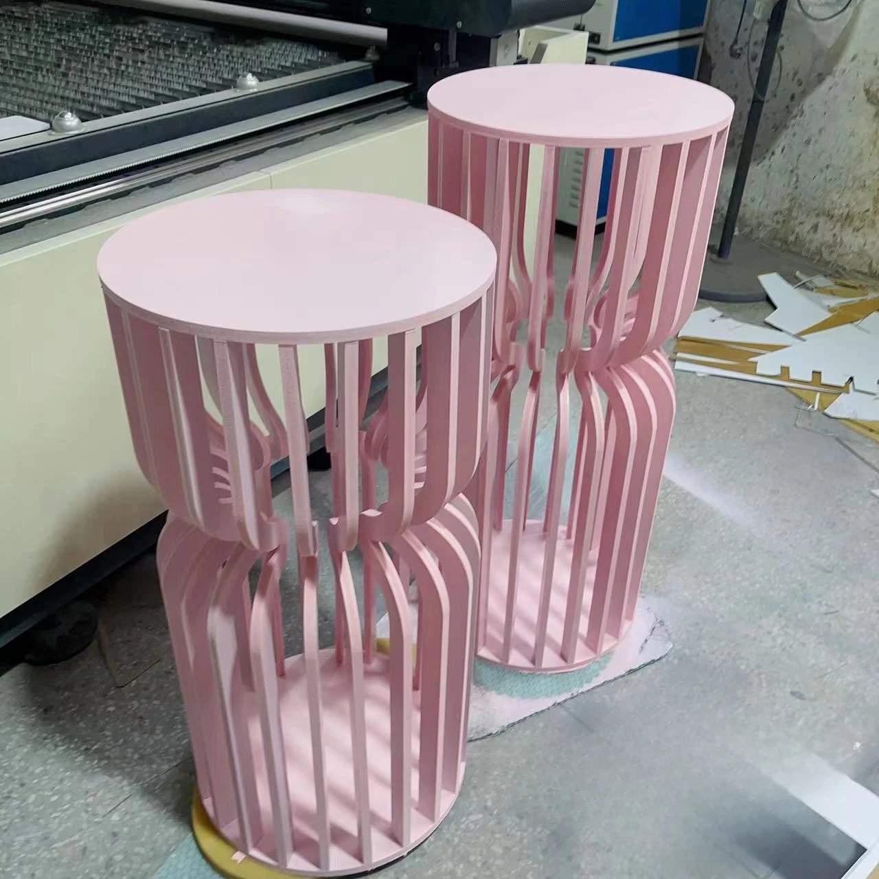 Pink PVC Stand for Baby Shower Party