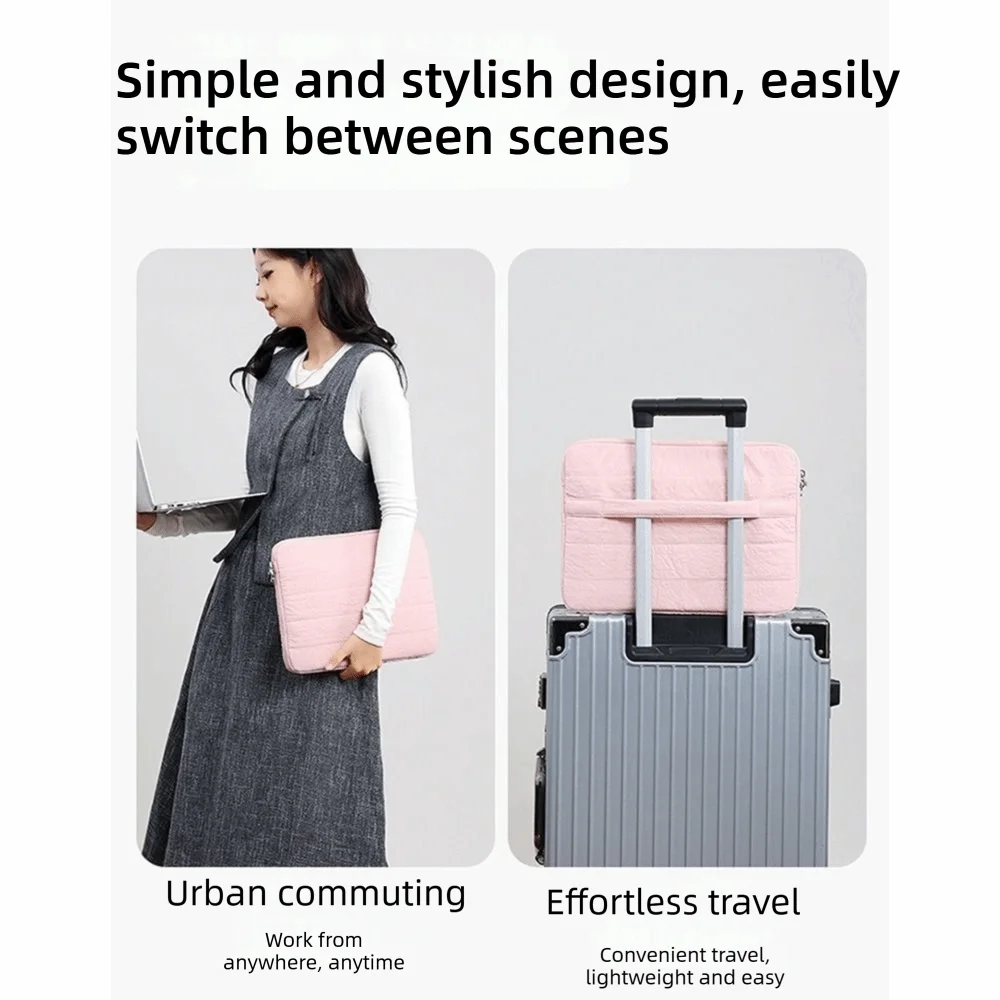 13 14 15 16 Inch Laptop Sleeve Carring Case Waterproof Canvas Notebook Case Wear-resistant Shockproof for Lenovo Dell LG16