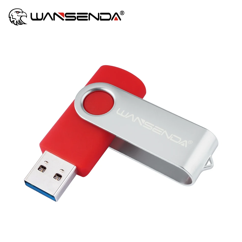 WANSENDA USB 3.0-Flash-Laufwerk Thumbdrive 256 GB 128 GB 64 GB 32 GB 16 GB 8 GB Pendrive Tragbarer schwenkbarer Memory Stick FlashDisk
