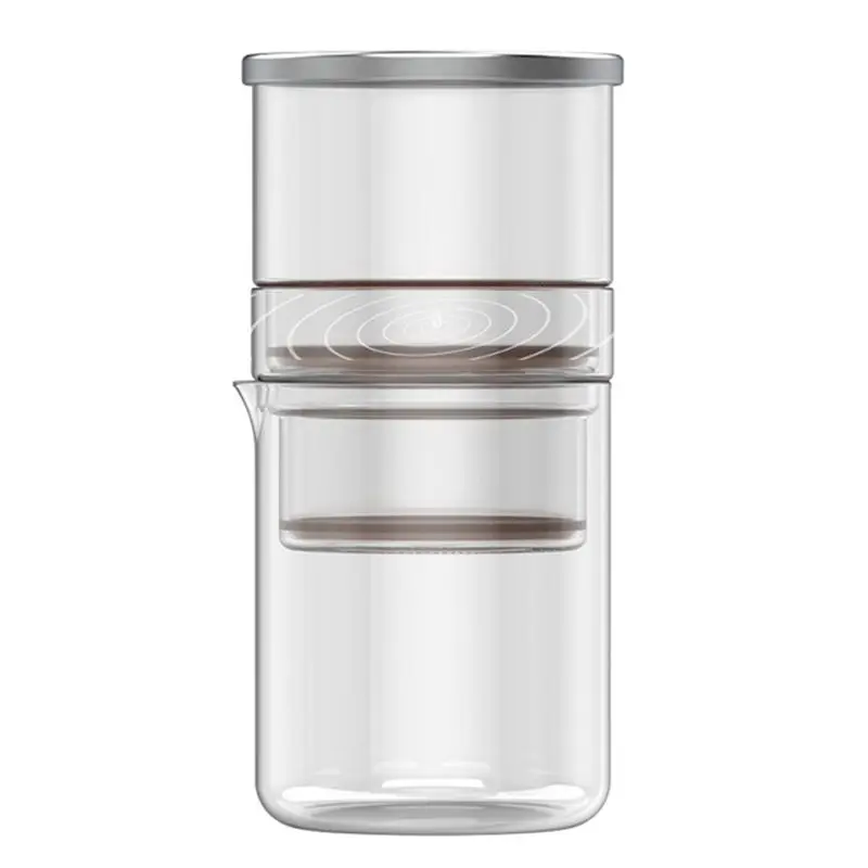ABXF-1 Piece Coffee Pour Over Drop Coffee Maker Drip Coffee Maker Portable With Carafe And Stainless Steel Mesh Filter